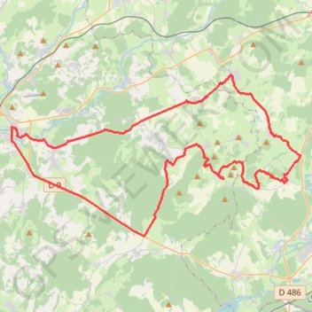 Itinéraire Haute Saone - Les Grand Bois, distance, dénivelé, altitude, carte, profil, trace GPS