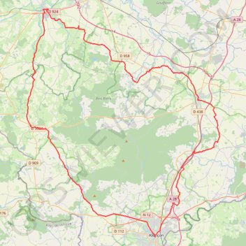 Itinéraire Voie 2DB-B11, distance, dénivelé, altitude, carte, profil, trace GPS