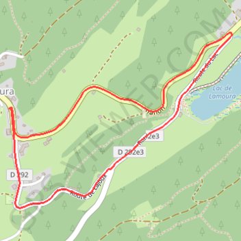 Itinéraire Lac de Lamoura, distance, dénivelé, altitude, carte, profil, trace GPS