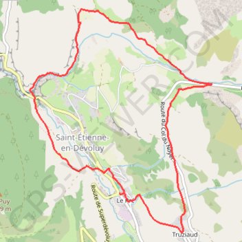 Itinéraire new, distance, dénivelé, altitude, carte, profil, trace GPS