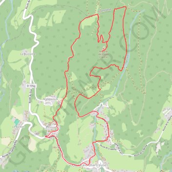 Itinéraire L'Aiguille de Quaix - Quaix-en-Chartreuse, distance, dénivelé, altitude, carte, profil, trace GPS