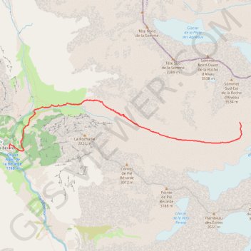 Itinéraire Vallon de Bonnepierre, distance, dénivelé, altitude, carte, profil, trace GPS