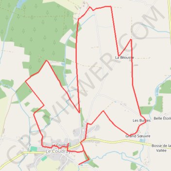 Itinéraire Circuit de la Marquise - Plessé, distance, dénivelé, altitude, carte, profil, trace GPS