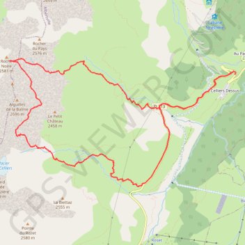 Itinéraire Grand pic de la lauziere versant nord par la roche noire, distance, dénivelé, altitude, carte, profil, trace GPS