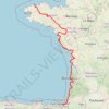 Itinéraire La Vélodyssée, distance, dénivelé, altitude, carte, profil, trace GPS