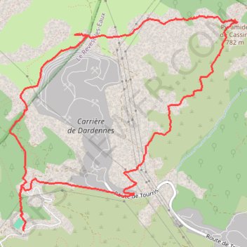 Itinéraire Revest-Impluvium-Cassini-Revest, distance, dénivelé, altitude, carte, profil, trace GPS