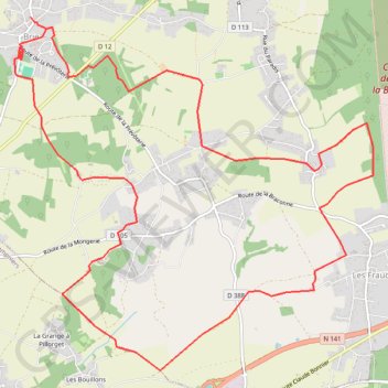 Itinéraire 16-313, distance, dénivelé, altitude, carte, profil, trace GPS