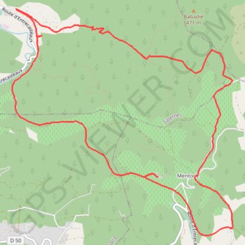 Itinéraire SAINT ANTONIN DU VAR CHATEAU MENTONE, distance, dénivelé, altitude, carte, profil, trace GPS