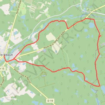 Itinéraire La Couvrée en Sologne, distance, dénivelé, altitude, carte, profil, trace GPS