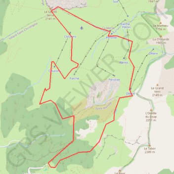Itinéraire Grand Serre-Perollier, distance, dénivelé, altitude, carte, profil, trace GPS