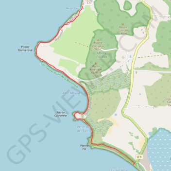 Itinéraire Anse Caritan - Salines, distance, dénivelé, altitude, carte, profil, trace GPS