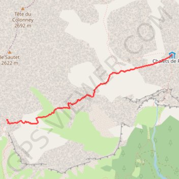 Itinéraire Refuge de Platé à Varan par col de Barmerousse, distance, dénivelé, altitude, carte, profil, trace GPS
