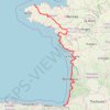 Itinéraire La Vélodyssée, distance, dénivelé, altitude, carte, profil, trace GPS