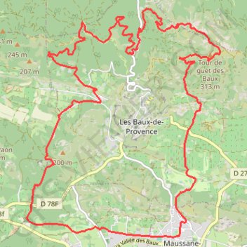 Itinéraire 2023 11 12 -Maussane Ventoux, distance, dénivelé, altitude, carte, profil, trace GPS