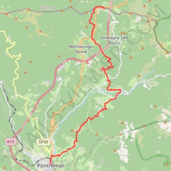 Itinéraire tappa-22-dal-passo-della-cisa-pontremoli, distance, dénivelé, altitude, carte, profil, trace GPS