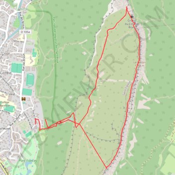 Itinéraire Neron depuis la fontaine vierge, distance, dénivelé, altitude, carte, profil, trace GPS