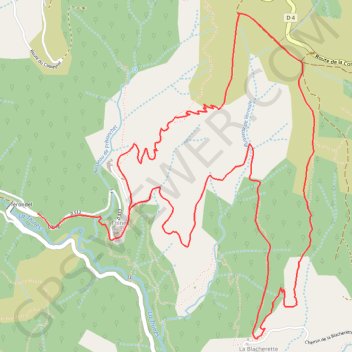 Itinéraire Le pèlerinage des trois croix, distance, dénivelé, altitude, carte, profil, trace GPS