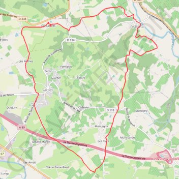 Itinéraire Le Breuil, distance, dénivelé, altitude, carte, profil, trace GPS