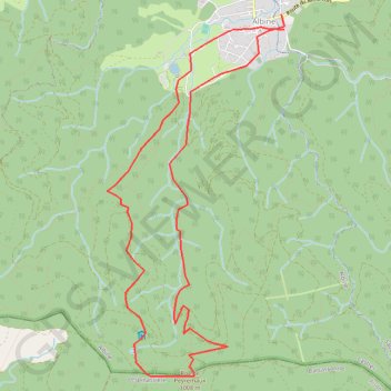 Itinéraire Roc de Peyremaux par Albine, distance, dénivelé, altitude, carte, profil, trace GPS