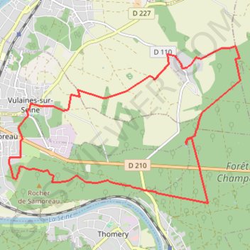Itinéraire Forêt de Champagne, distance, dénivelé, altitude, carte, profil, trace GPS