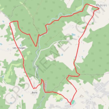 Itinéraire Peyrignac Moulin de Caramille, distance, dénivelé, altitude, carte, profil, trace GPS