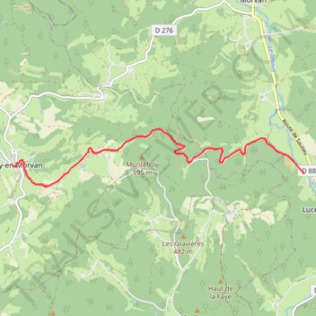 Itinéraire Parcours G - Cussy-Le dos d ane, distance, dénivelé, altitude, carte, profil, trace GPS