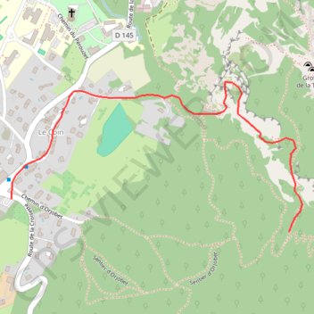 Itinéraire Grand Salève - Vires de Bütikofer, distance, dénivelé, altitude, carte, profil, trace GPS