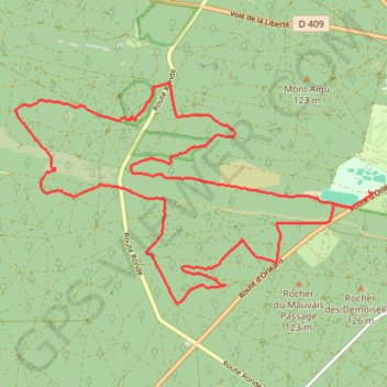 Itinéraire Rocher de la Combe, distance, dénivelé, altitude, carte, profil, trace GPS