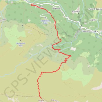 Itinéraire Monte Lion, distance, dénivelé, altitude, carte, profil, trace GPS