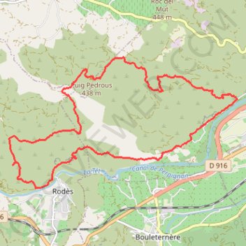 Itinéraire 2023-02-09_082552--ILLE_PUIG_PERDOS_14KM_600M[1], distance, dénivelé, altitude, carte, profil, trace GPS