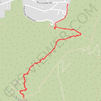Itinéraire La tourelle, distance, dénivelé, altitude, carte, profil, trace GPS