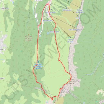 Itinéraire Pic saint michel, distance, dénivelé, altitude, carte, profil, trace GPS