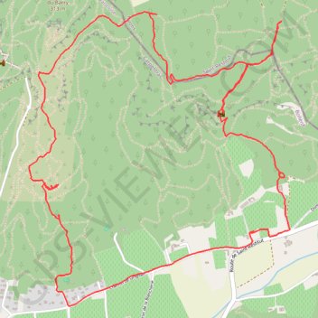 Itinéraire Chapelle Saint Ferréol et Château de Chabrières, distance, dénivelé, altitude, carte, profil, trace GPS
