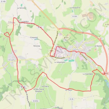Itinéraire Nouveau parcours 14 KM, distance, dénivelé, altitude, carte, profil, trace GPS