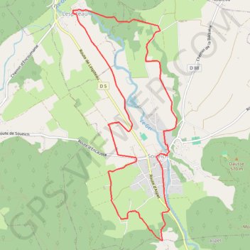 Itinéraire Pyrénées Comminges - Promenade dans la plaine de Soueich, distance, dénivelé, altitude, carte, profil, trace GPS