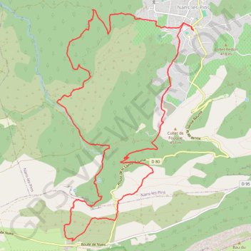 Itinéraire La sourse de l'Huveaune, distance, dénivelé, altitude, carte, profil, trace GPS