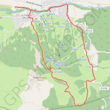 Itinéraire Ancelle col de Moissière, distance, dénivelé, altitude, carte, profil, trace GPS