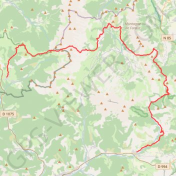 Itinéraire GR93 Randonnée de Lus-la-Croix-Haute (Drôme) à La Roche des Arnauds (Hautes-Alpes), distance, dénivelé, altitude, carte, profil, trace GPS