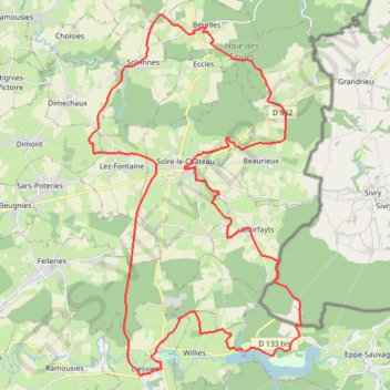 Itinéraire La grande boucle, distance, dénivelé, altitude, carte, profil, trace GPS