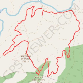 Itinéraire Les Menhirs des Terriers, distance, dénivelé, altitude, carte, profil, trace GPS