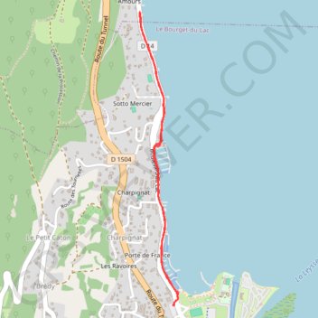 Itinéraire Randonnée bourget, distance, dénivelé, altitude, carte, profil, trace GPS