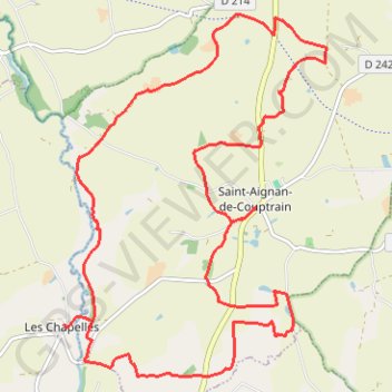 Itinéraire Herbages de Saint-Aignan, distance, dénivelé, altitude, carte, profil, trace GPS