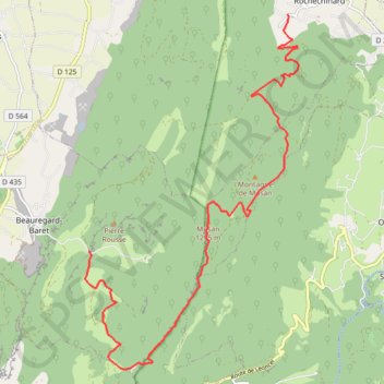 Itinéraire CINQ SOUS par les tourniers, distance, dénivelé, altitude, carte, profil, trace GPS