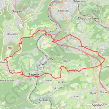 Itinéraire new, distance, dénivelé, altitude, carte, profil, trace GPS