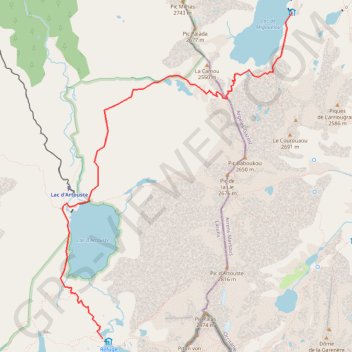 Itinéraire Rando Pyrénées - Jour 4, distance, dénivelé, altitude, carte, profil, trace GPS