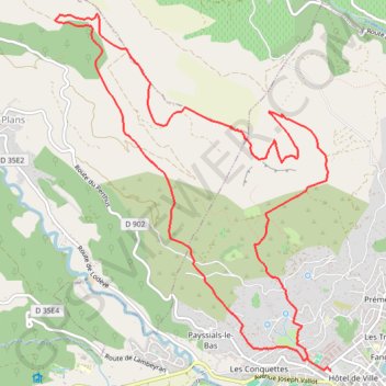 Itinéraire Trail Planner Map, distance, dénivelé, altitude, carte, profil, trace GPS