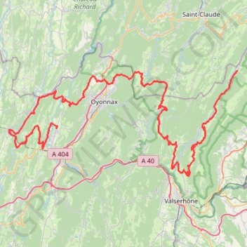 Itinéraire Tour Ain-Etape 3- Izernore/Lelex Mt Jura, distance, dénivelé, altitude, carte, profil, trace GPS