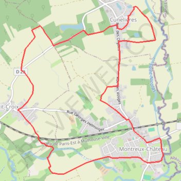 Itinéraire Balade de la Motte Castrale - Montreux-Château, distance, dénivelé, altitude, carte, profil, trace GPS