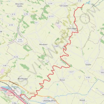 Itinéraire La rigole jour 3, distance, dénivelé, altitude, carte, profil, trace GPS