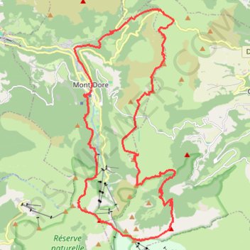 Itinéraire 33Sancy_Pistes, distance, dénivelé, altitude, carte, profil, trace GPS